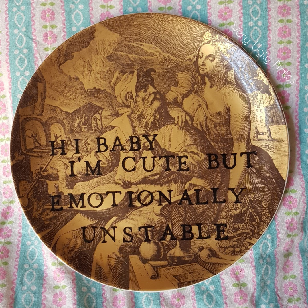 emotionally unstable wall plate