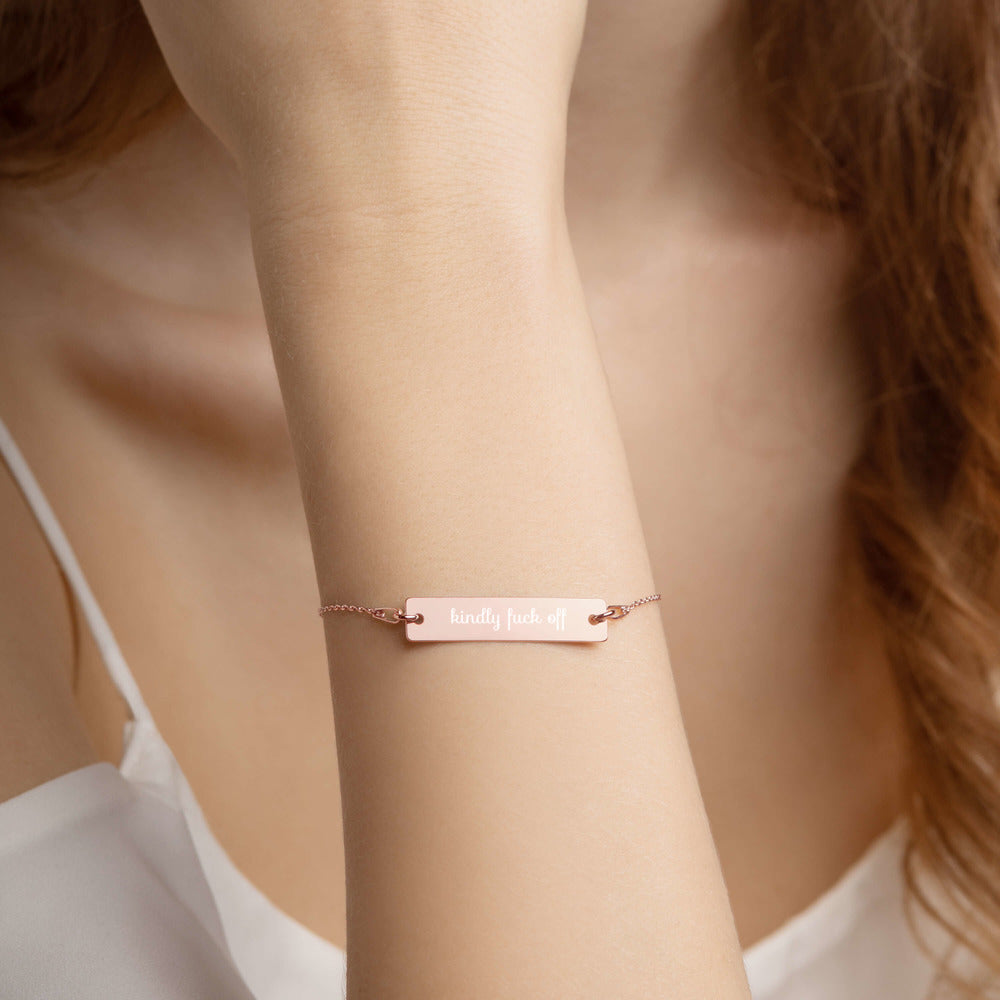kindly fuck off bracelet