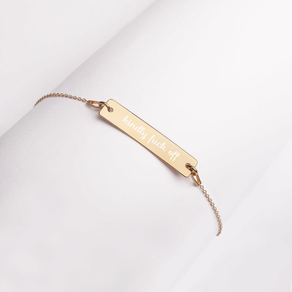 kindly fuck off bracelet