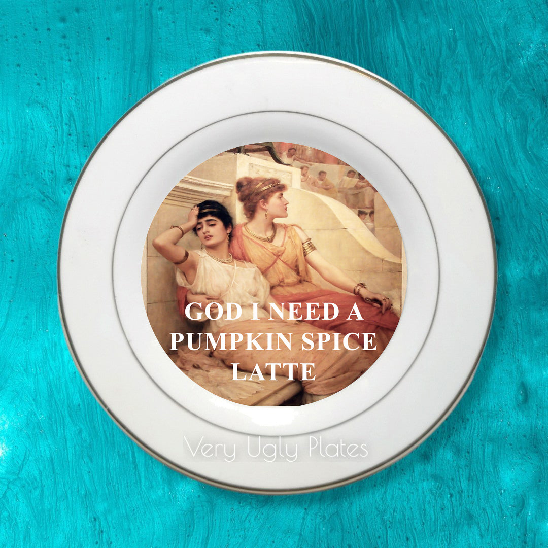 pumpkin spice wall plate