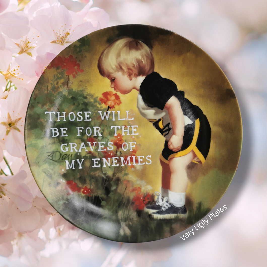 flowers for enemies wall plate