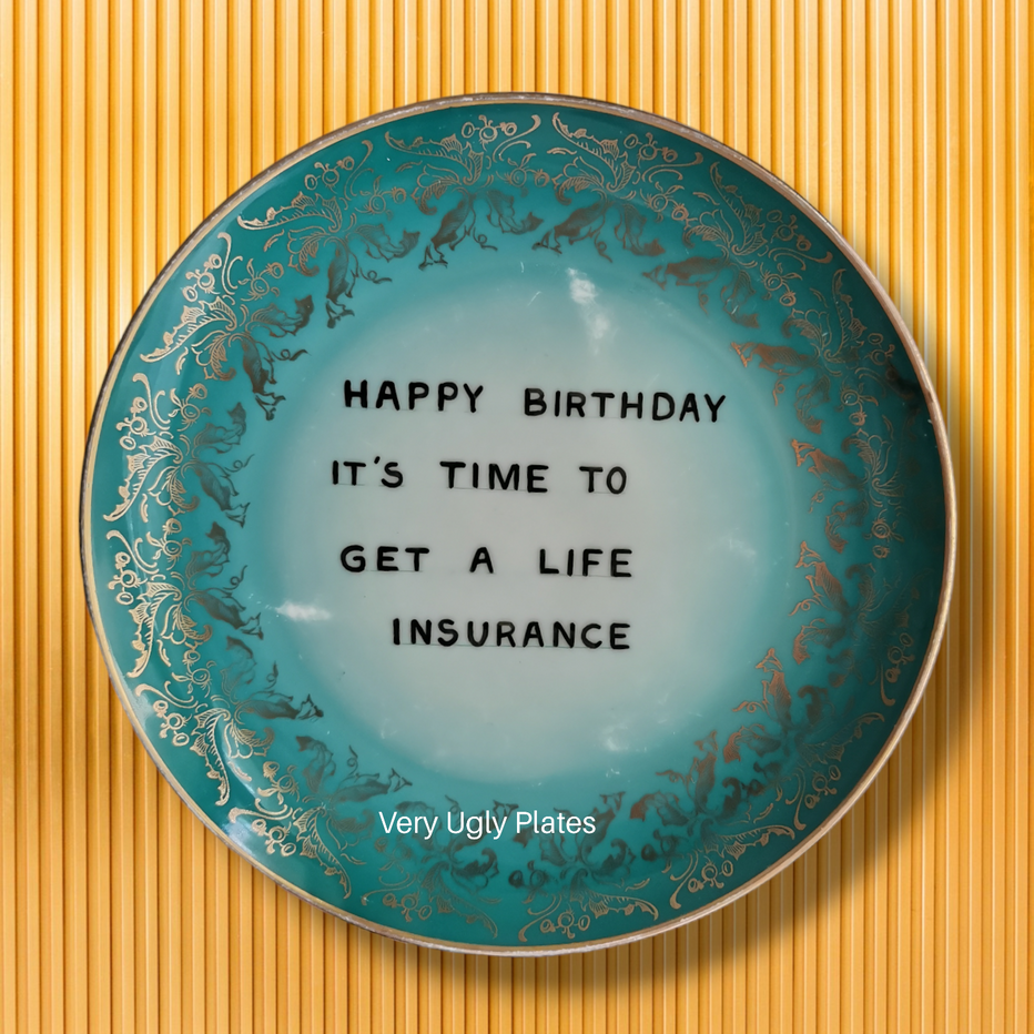 Birthday wall plate