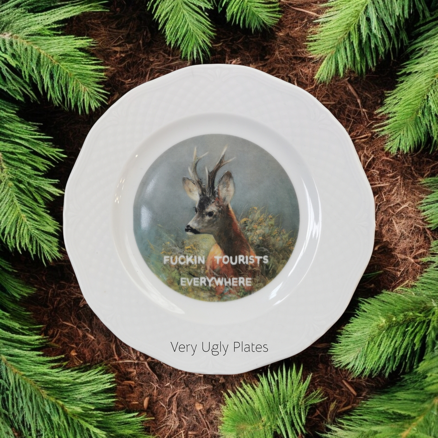 fuckin tourists wall plate