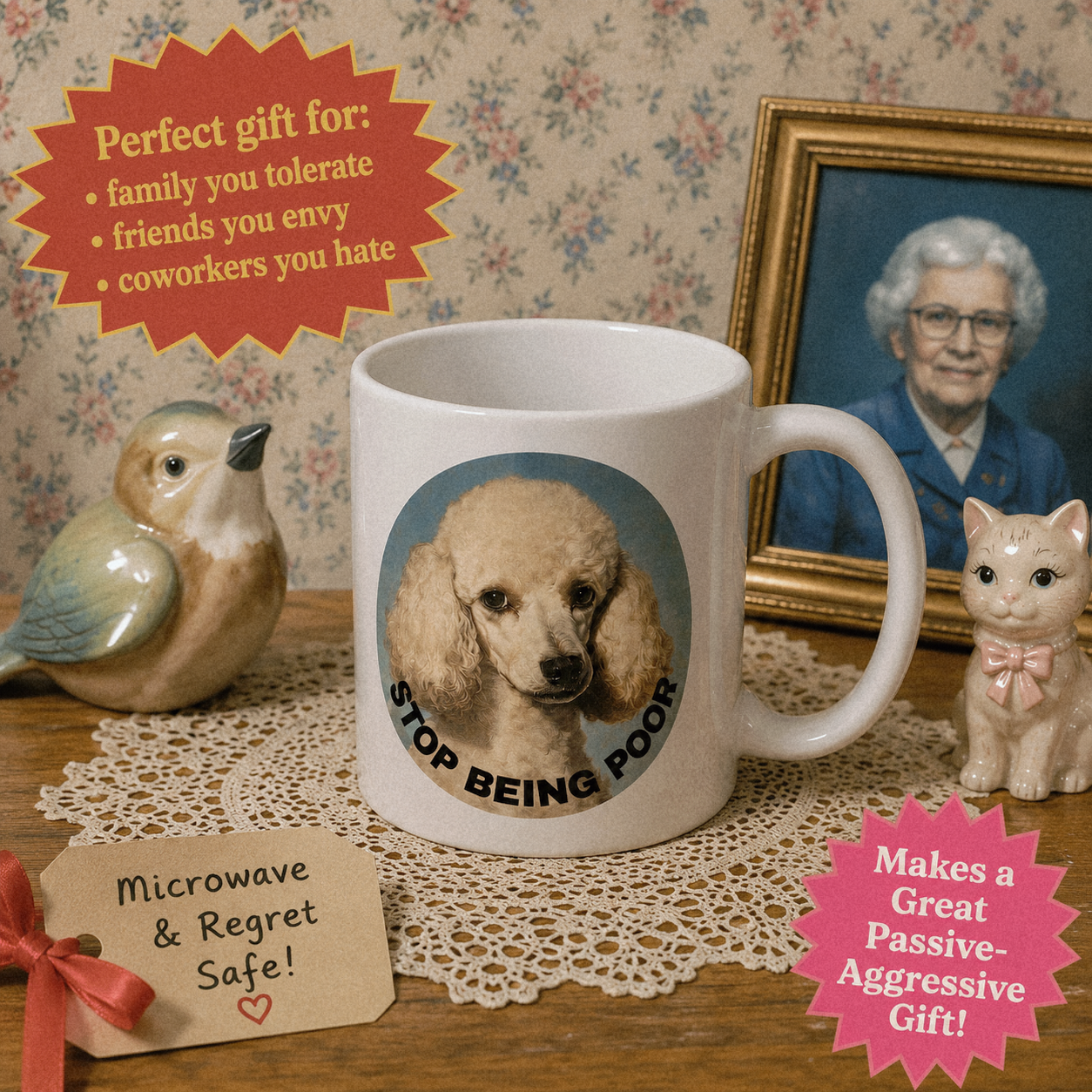 Stop being poor mug