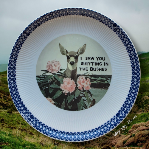 Shitting in the bushes