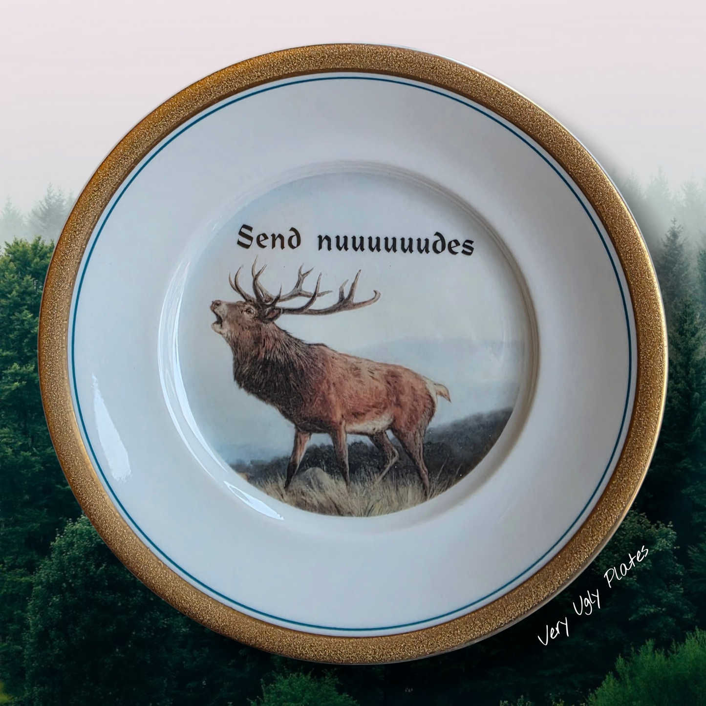 send nuuudes dessert plate