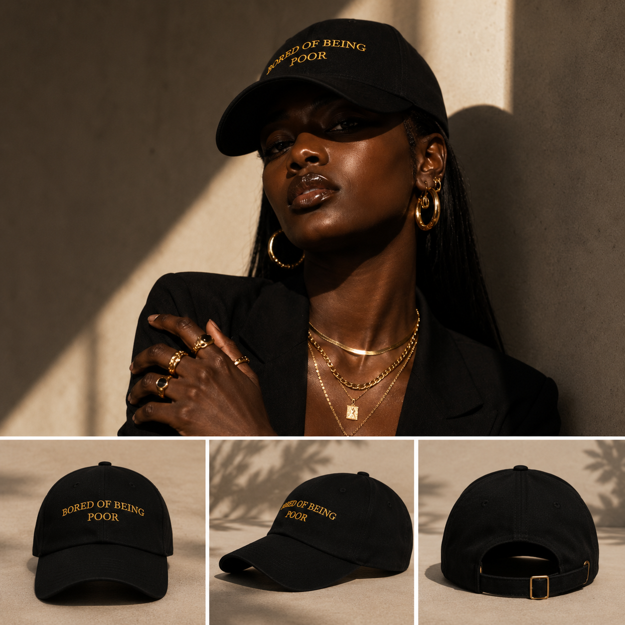 bored of being poor hat