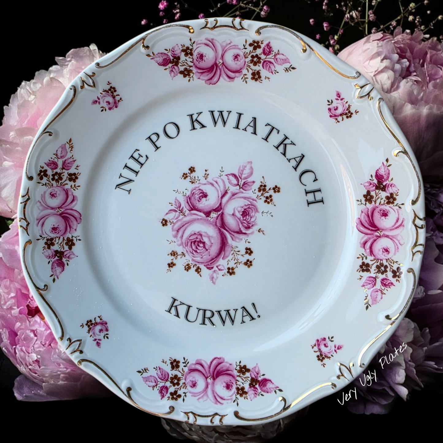 nie po kwiatkach wall plate