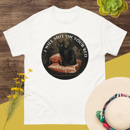 I Will Shit on Your Bed Cat T-Shirt
