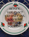 ass diet food safe plate