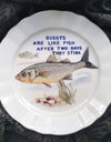 guests are like fish wall plate