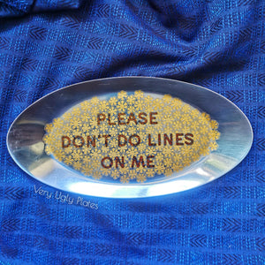 lines metal tray