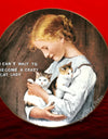 cat lady wall plate