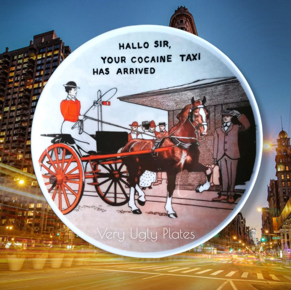 cocaine taxi wall plate
