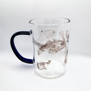 fish glass mug