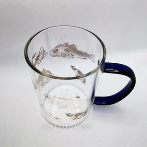 fish glass mug