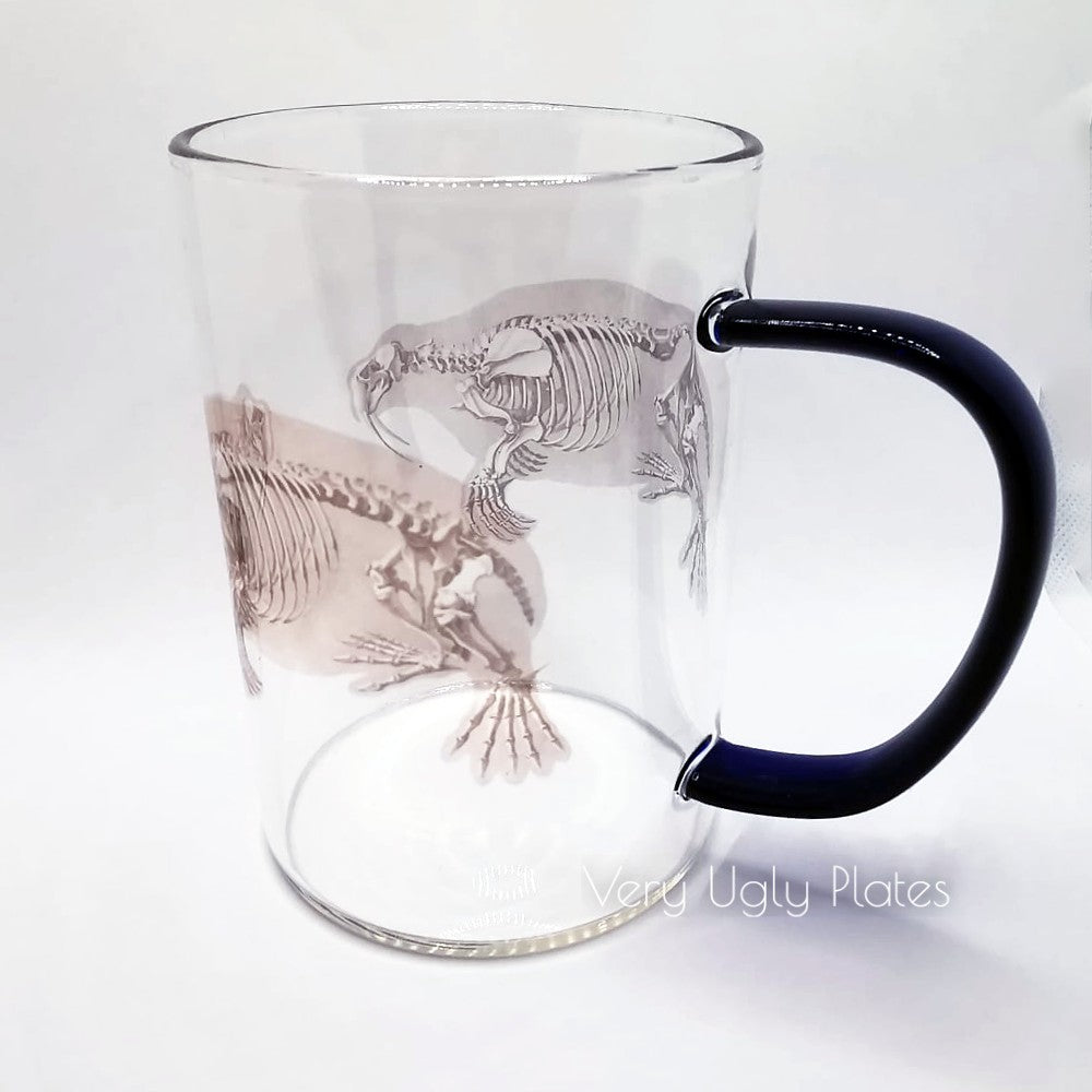 walrus glass mug