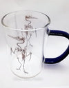 bird glass mug