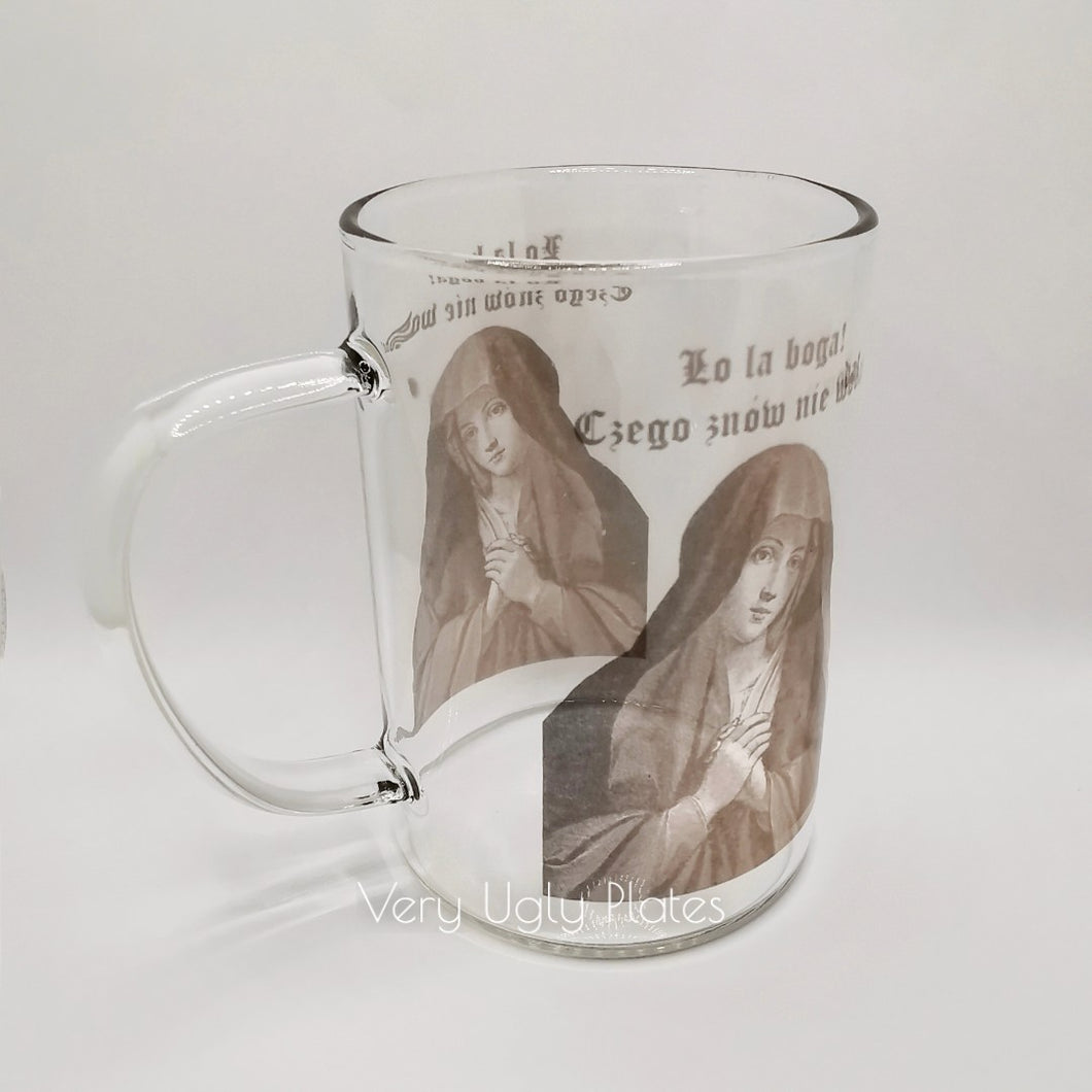 polish glass mug