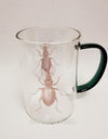 carabus coriaceus glass mug