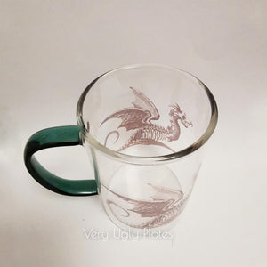 dragon glass mug