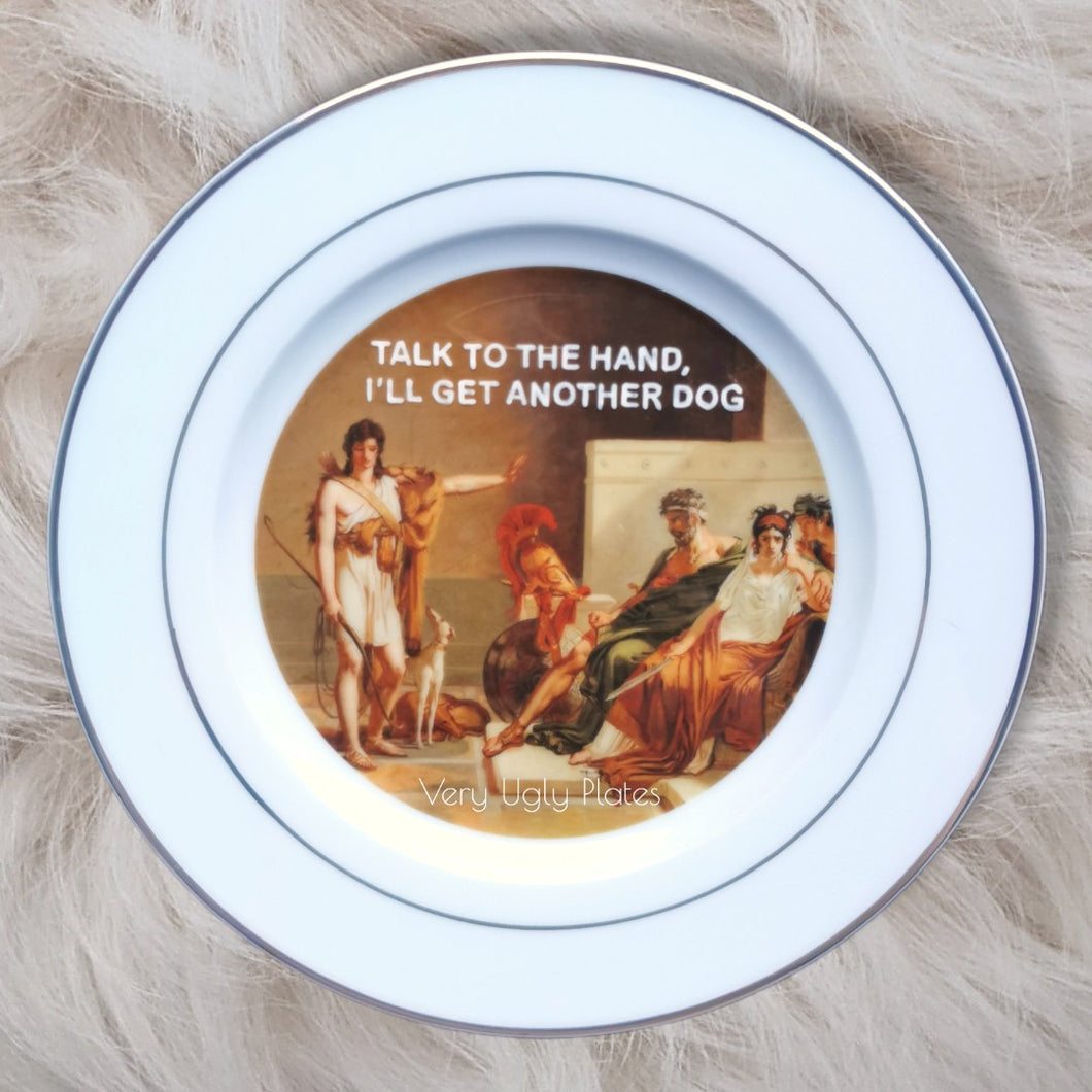 talk to the hand wall plate