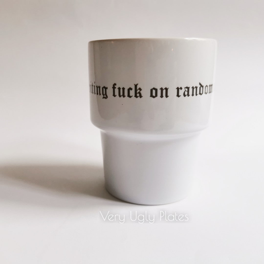 not a fan retro mug