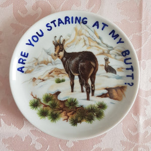 are you staring at my butt mini wall plate