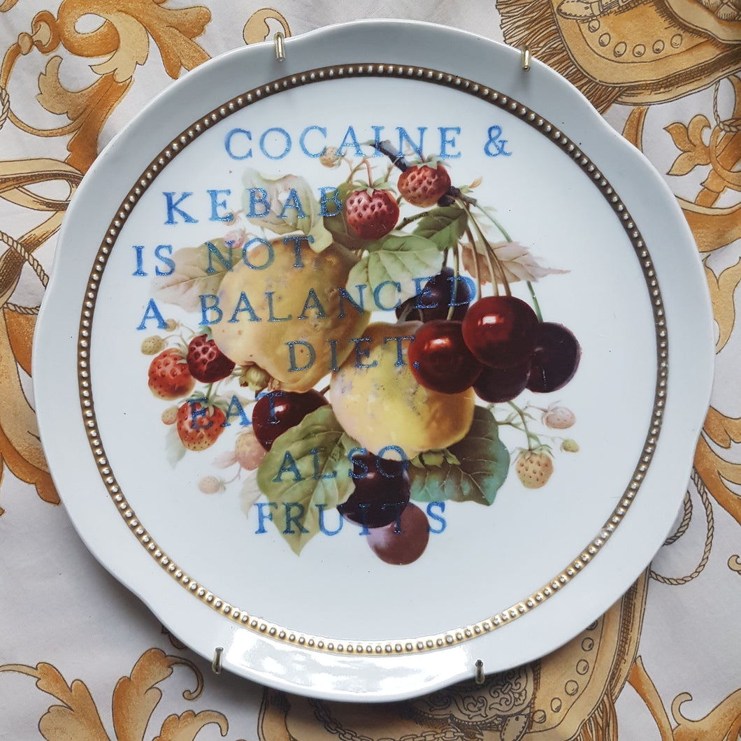 balanced diet wall plate