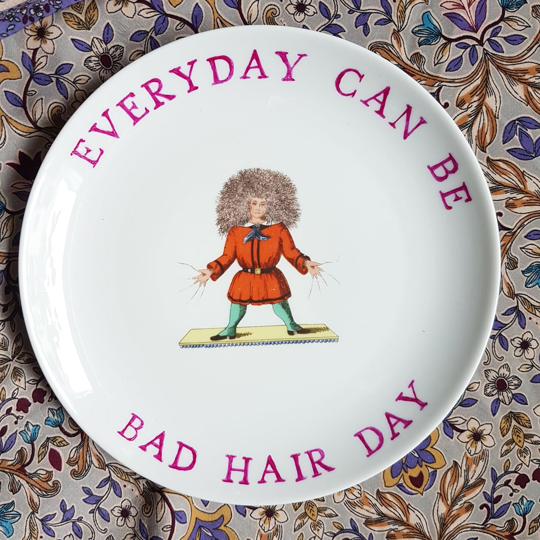 bad hair day wall plate
