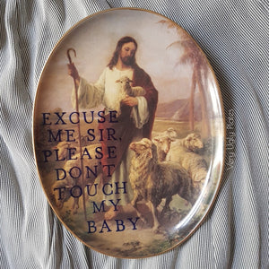 don't touch my baby wall plate