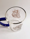 heart glass mug