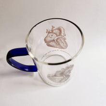 Load image into Gallery viewer, heart glass mug