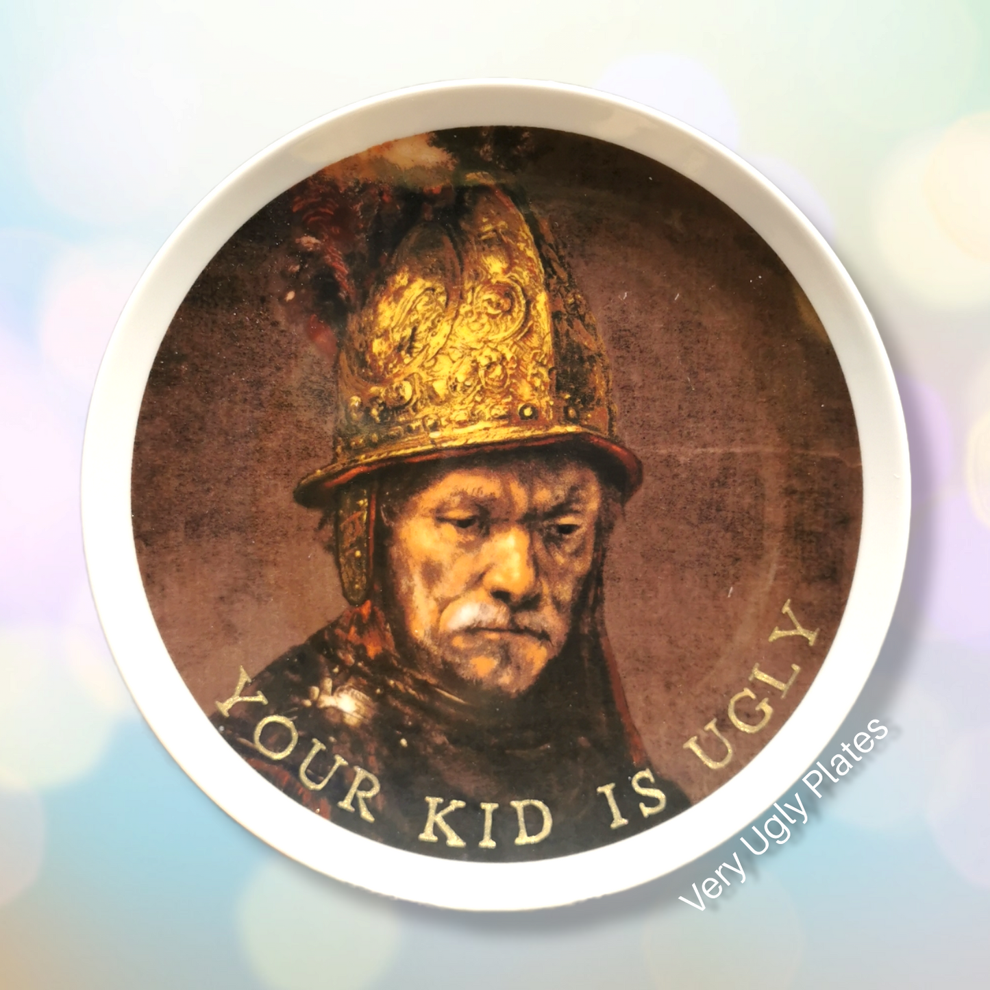 your kid is ugly wall plate