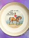look at my horse wall plate
