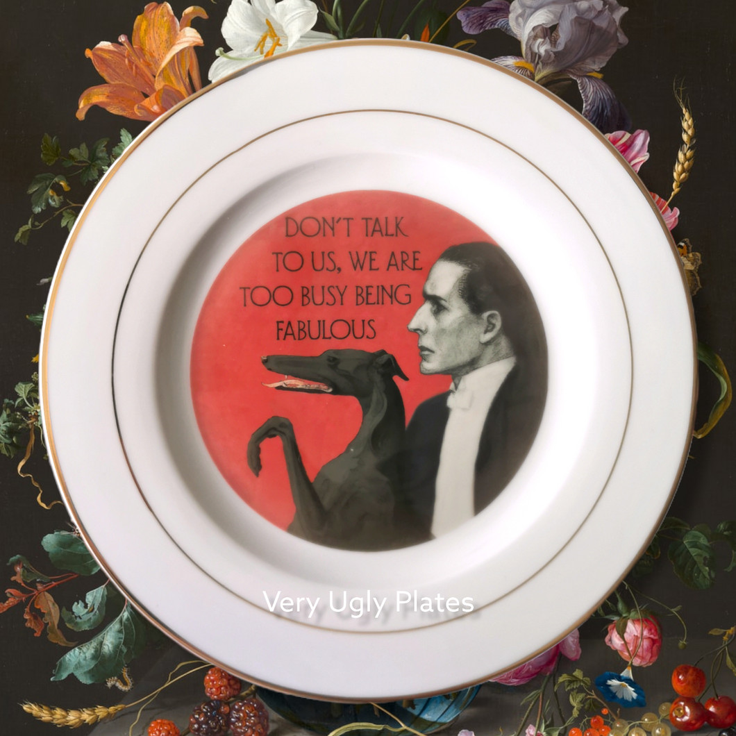 don't talk to us wall plate
