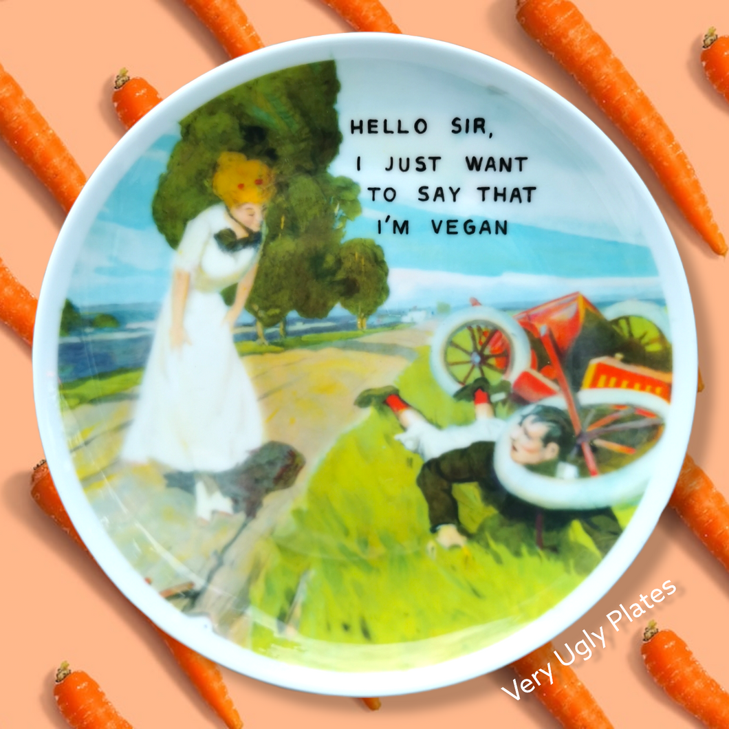 vegan 2 wall plate