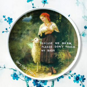 don't touch my baby wall plate