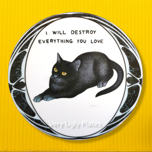 black cat 1 wall plate