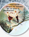 winter holiday wall plate