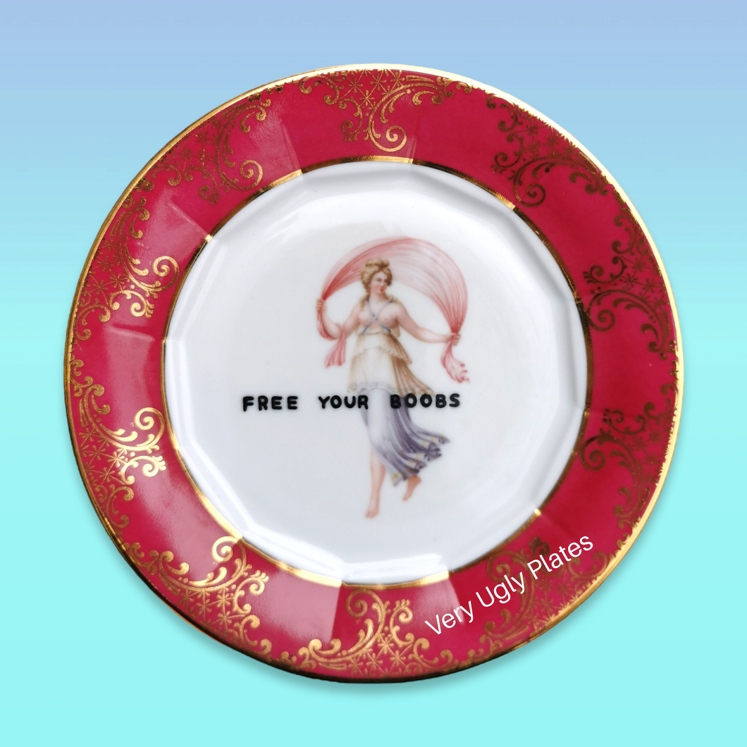 free your boobs wall plate
