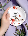 bad vibes only mini wall plate