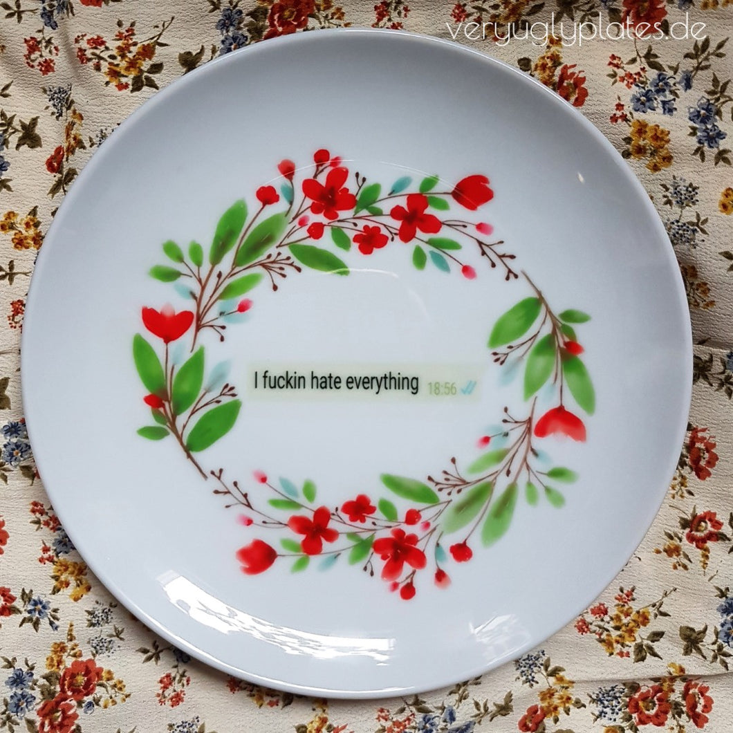a bit grumpy plate