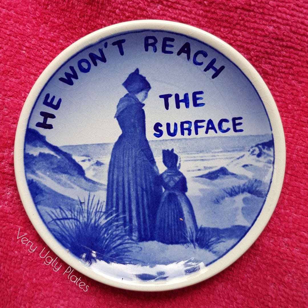 he won't reach the surface mini plate