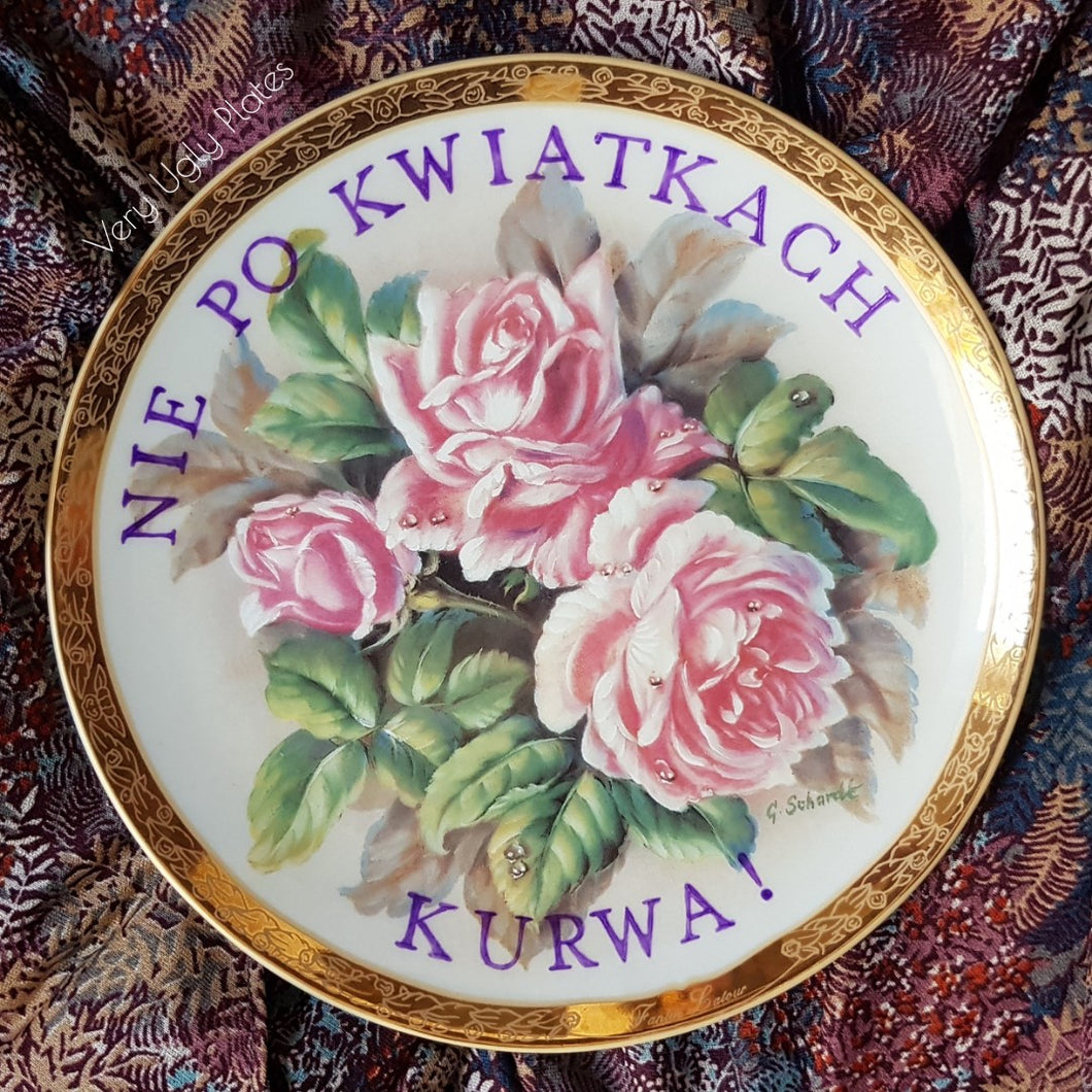 nie po kwiatkach wall plate