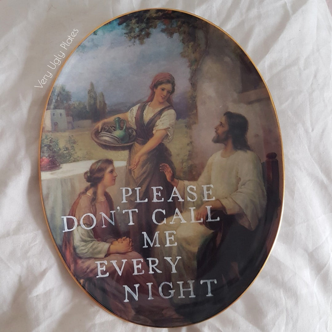 don't call me every night wall plate