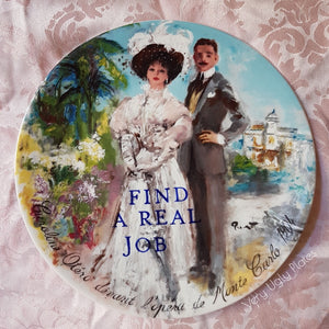 find a real job wall plate